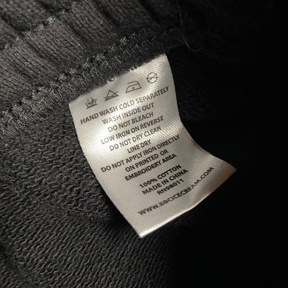 Ice Cream Snow Tops Sweatpant Joggers Black Small Cotton Tapered Lettering - Picture 10 of 10